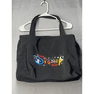 Walt Disney World Character Large Tote Shoulder Bag Mickey Mouse, Black